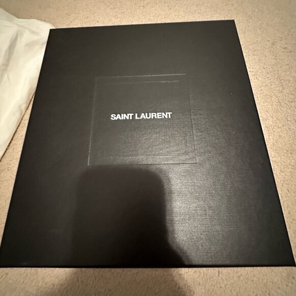 Saint Laurent “Nadja 105” Crepe Satin Sandals in Nero (Black), size 39. - Picture 9 of 9